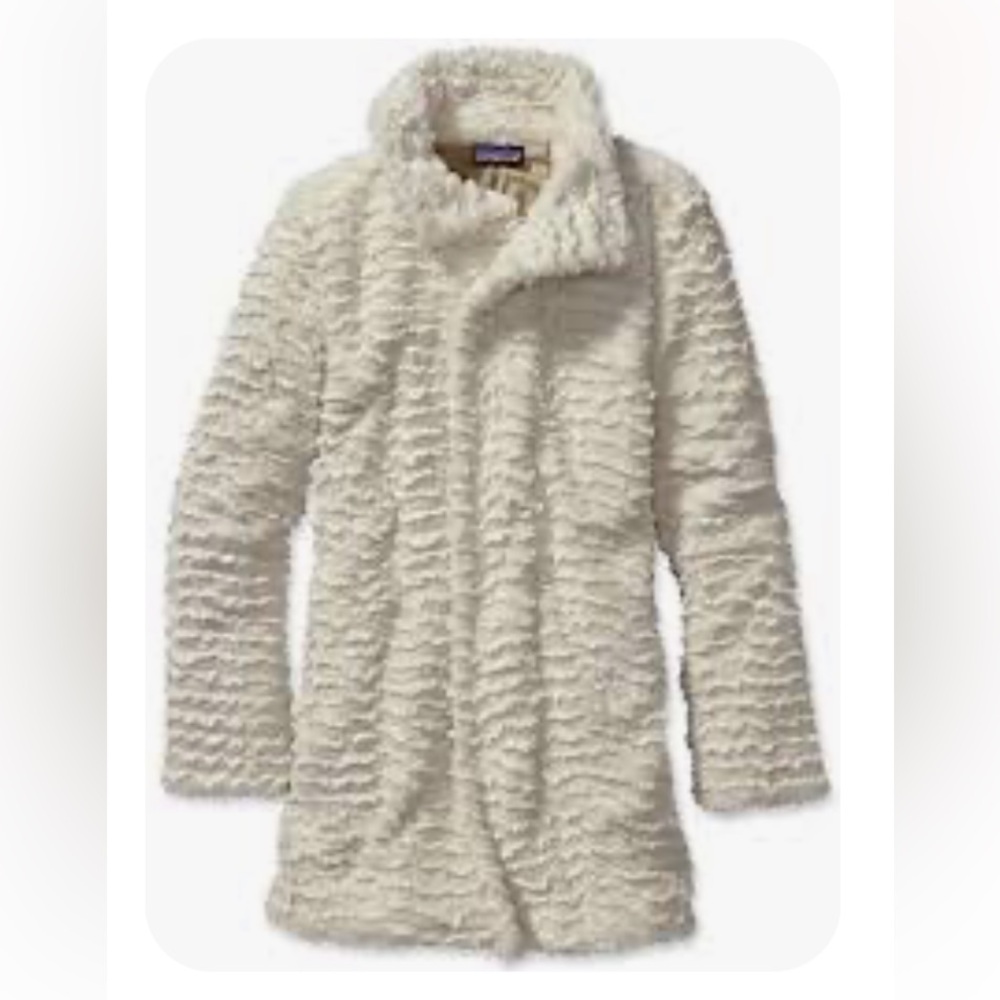 Patagonia Pelage Faux fur jacket Cream Women's size XS